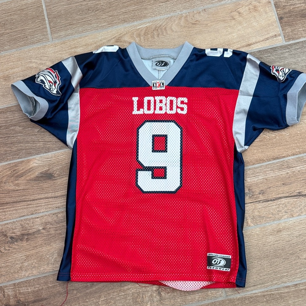 Lobos Kids Red and Blue Sports Jersey
